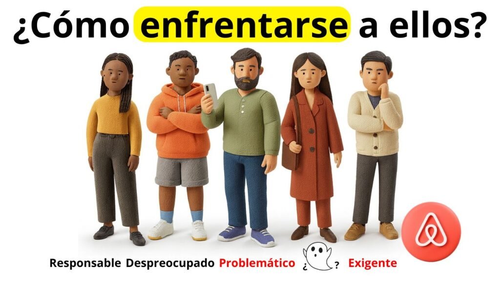 Los 5 Tipos de Huéspedes en Airbnb y cómo tratar a cada uno para mantener 5 estrellas ¿Cómo enfrentarse a ellos