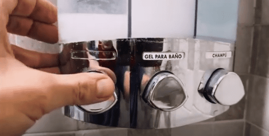 amenidades para airbnb dosificador jabon