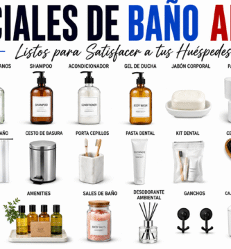 amenities de baño Airbnb