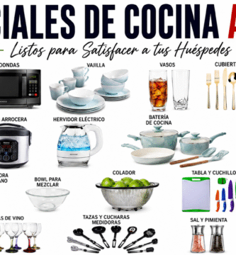 amenities esenciales de cocina Airbnb